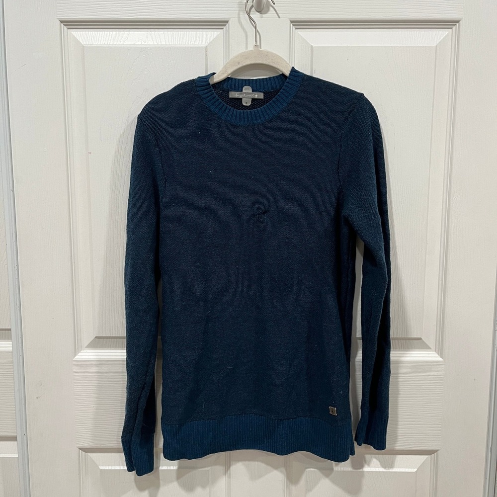 Smartwool Merino Wool Crew Neck Sweater Mens‎ Small Blue Knit Pullover